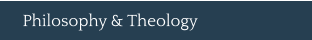 Philosophy & Theology