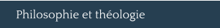 Philosophie et théologie